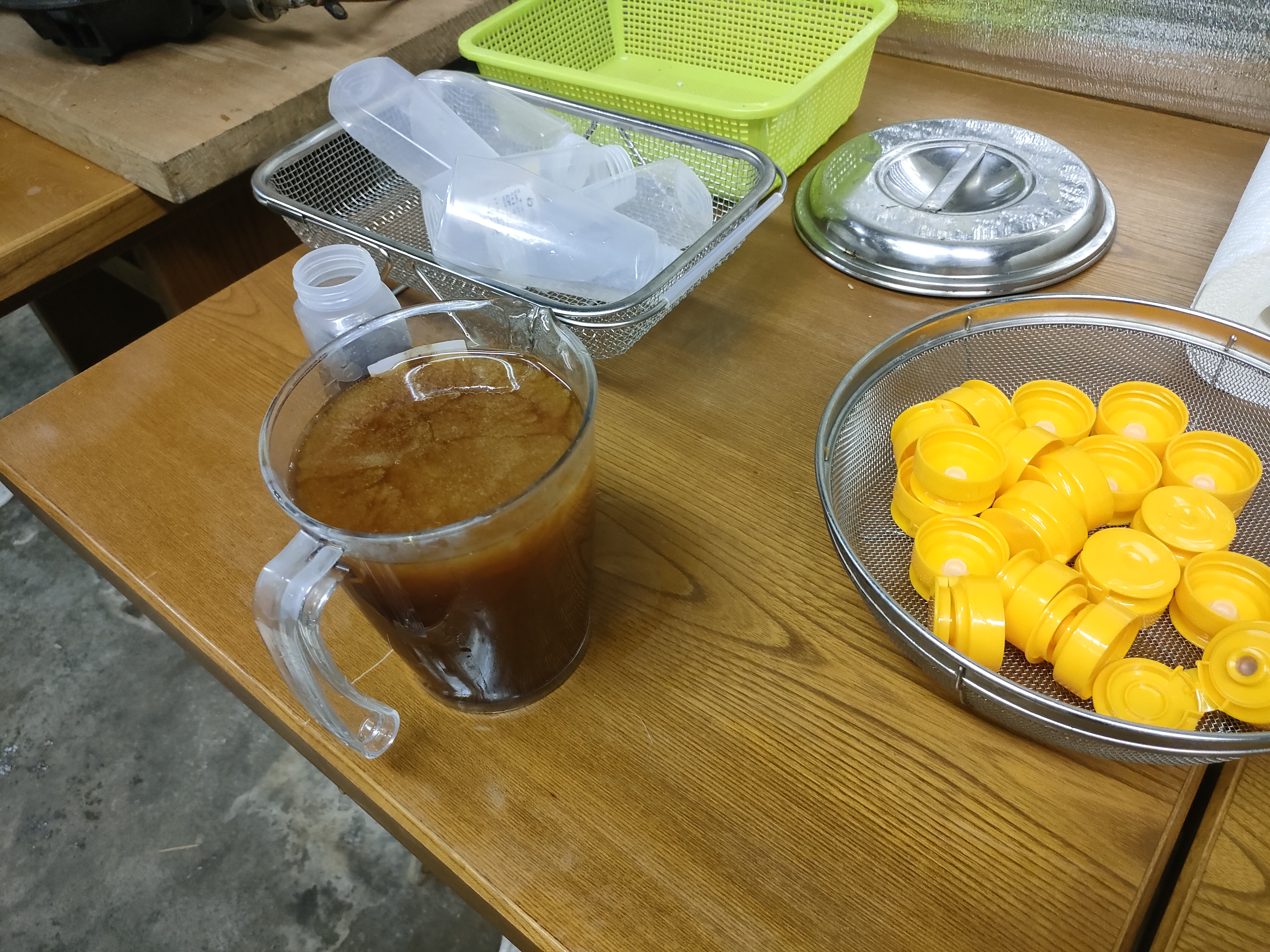 瓶詰め前の準備